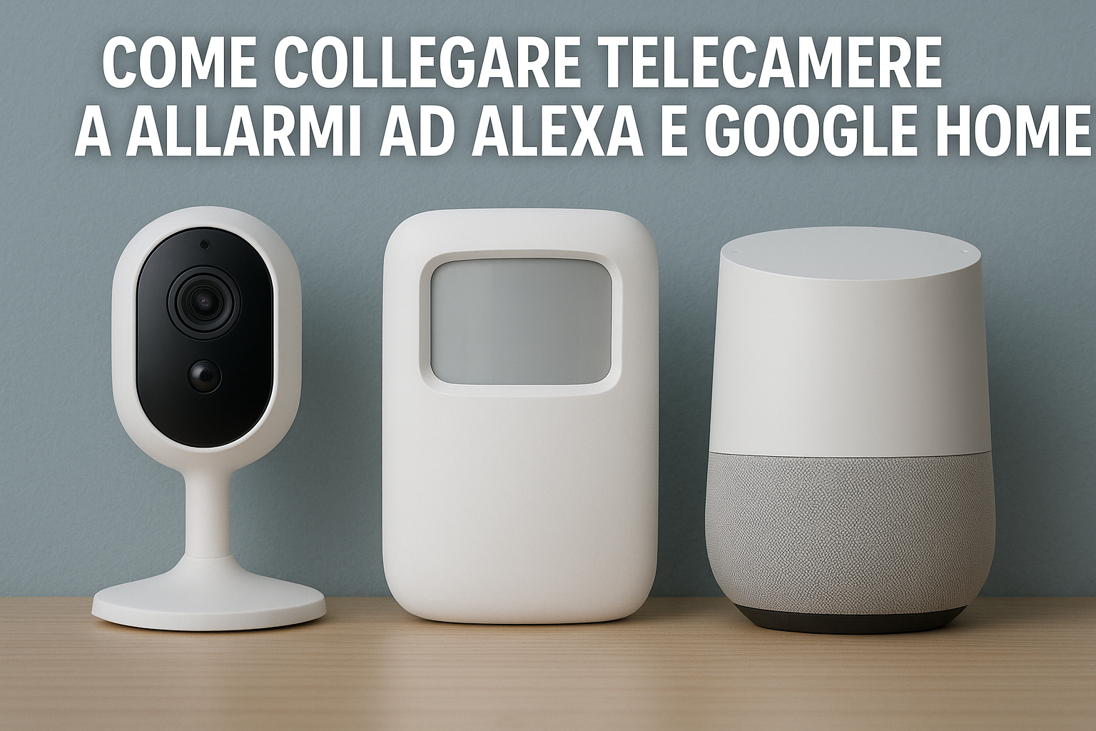 Come collegare telecamere e allarmi ad Alexa e Google Home